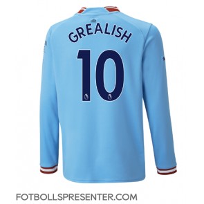 Manchester City Jack Grealish #10 Hemma Matchtröja 2022-23 Långärmad